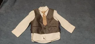 Traje niño elegante gris 18/24 meses