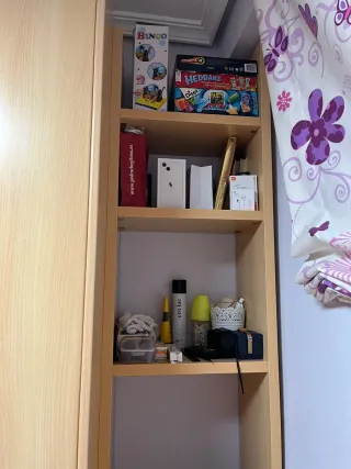 Dormitorio juvenil madera y tela