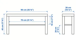 Mesa auxiliar blanca Ikea