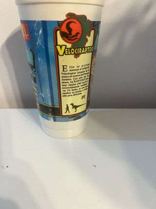 Vaso McDonald's Jurassic Park Velociraptor 1993