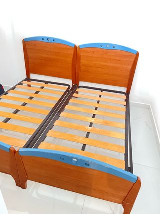 2 Camas individuales 80x190 con colchones
