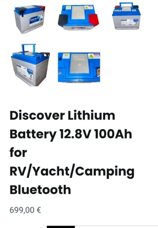 Batería Litio AES BLUE 100Ah 12V