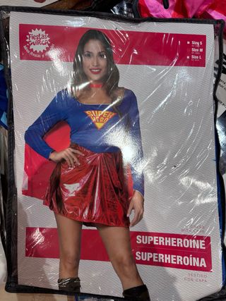 Disfraz Superheroína Fiestas Guirca Talla M