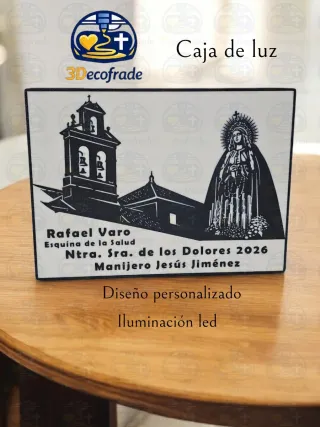 Caja de Luz Personalizada 3Decofrade