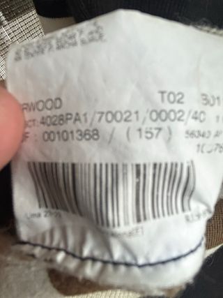 Jersey Burberry Rayas Marrón Negro Blanco Talla M