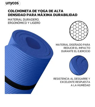 Esterilla de yoga Unycos azul
