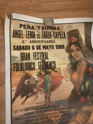 Cartel Festival Folklórico Flamenco 1989