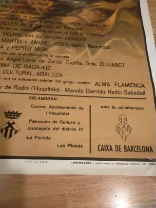 Cartel Festival Folklórico Flamenco 1989