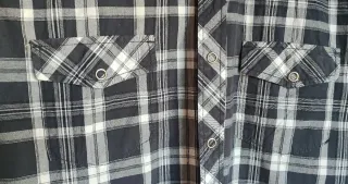 Camisa de manga corta de cuadros H&M