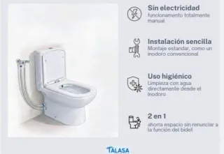 Inodoro WC con bidé(incorporado) 2 en 1