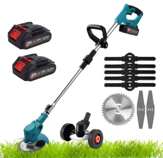 NUEVA! Desbrozadora plegable + 2 baterias + ruedas