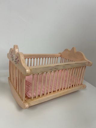 Armario y Cuna Juguete Madera