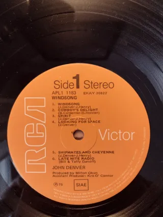 John Denver - Windsong LP Vinile