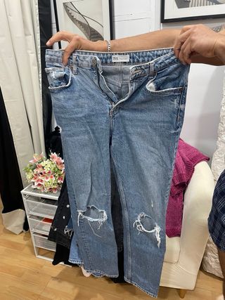 Pantalones Zara y STRADIVARIUS