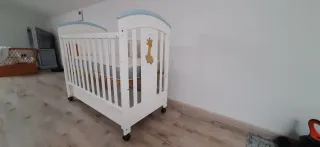 Cuna Micuna blanca con cajón