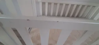 Cuna Micuna blanca con cajón