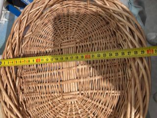 Cesta de mimbre ovalada