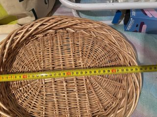Cesta de mimbre ovalada