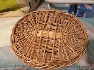 Cesta de mimbre ovalada