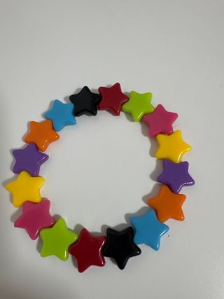 Pulsera de estrellas multicolor