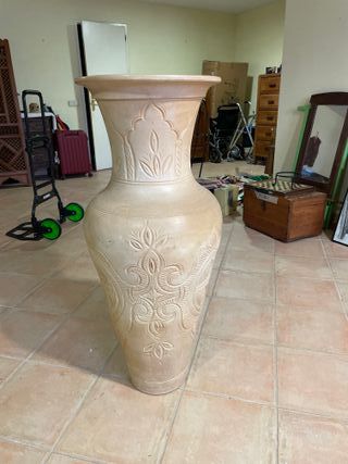 Jarrón grande decorativo terracota