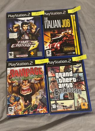 Pack 4 Juegos PlayStation 2.