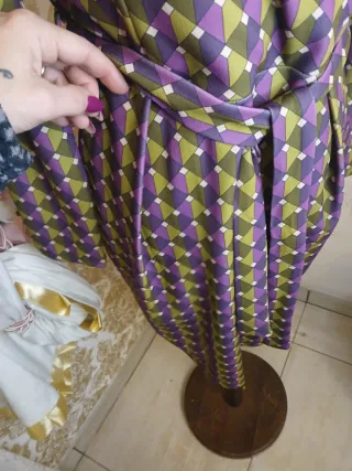 Vestitino donna vintage fantasia geometrica