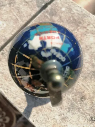 Globo terráqueo Lapislazuli de piedras semiprecios