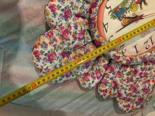 Reloj de pared flor tela