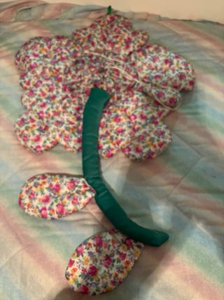 Reloj de pared flor tela