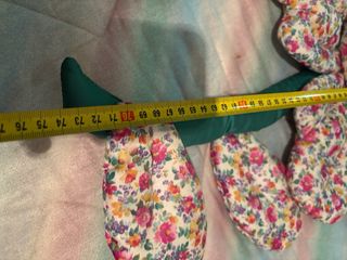 Reloj de pared flor tela