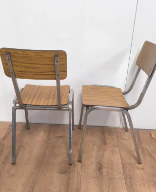 2 SILLAS ANTIGUAS VINTAGE 45