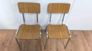 2 SILLAS ANTIGUAS VINTAGE 45