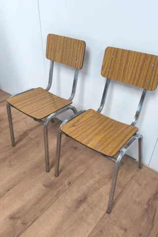 2 SILLAS ANTIGUAS VINTAGE 45