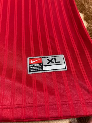 Camiseta Nike Deportiva XL Roja y Blanca