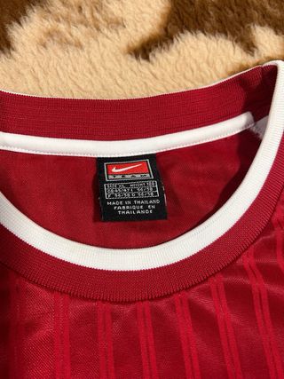 Camiseta Nike Deportiva XL Roja y Blanca