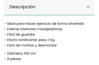 Aro fitness con peso Jocca. NUEVO