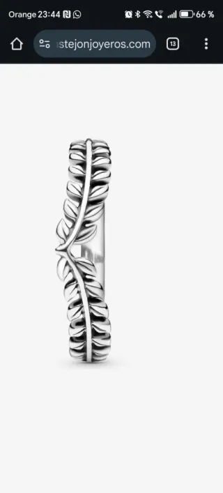 Anillo Pandora Plata Mujer