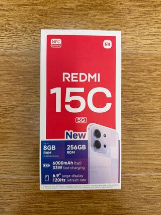 Redmi 15C 5G 4GB 256GB Negro Nuevo