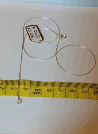 Cadena de Plata de Ley de 40cm