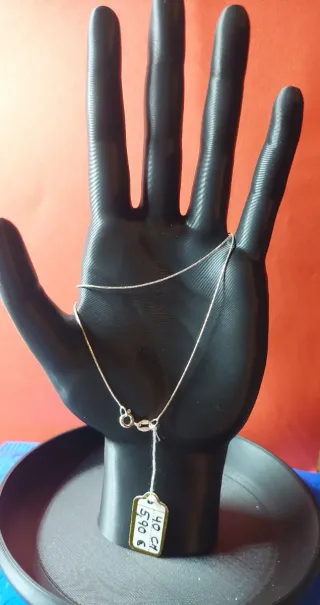 Cadena de Plata de Ley de 40cm