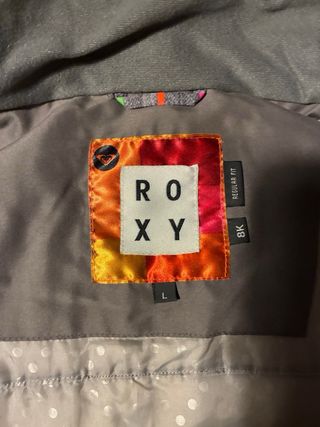 Chaqueta de esquí roxy m-l con rayas de colores