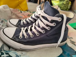 Converse All Star blu/bianche