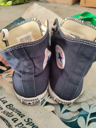 Converse All Star blu/bianche