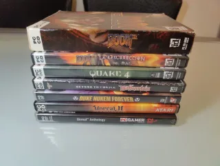 Lote 7 Juegos PC FPS: Doom, Quake, Unreal, Wolfens