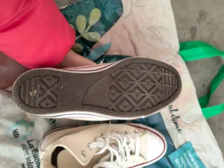 Converse All Star Beige/Rosso