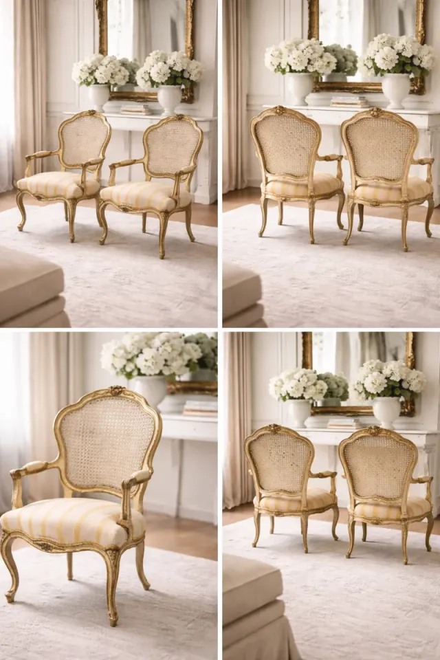 Pareja de Sillones Isabelinos