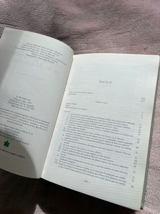 Libro Don Quijote de la Mancha