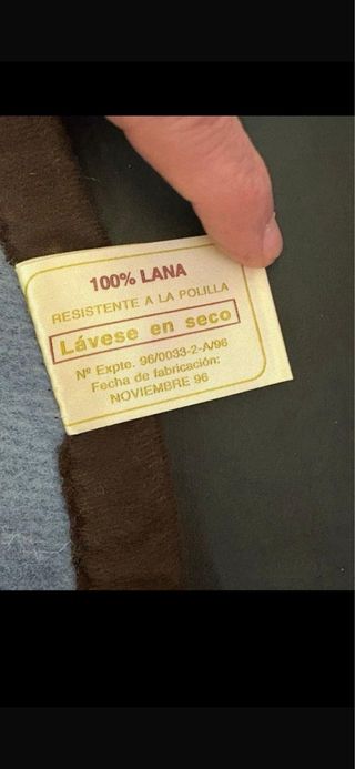 Lote Mantas Paduana 100% pura lana virgen