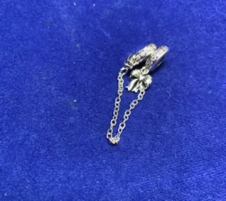 Cadena Seguridad lazo niña Pulsera Pandora Plata